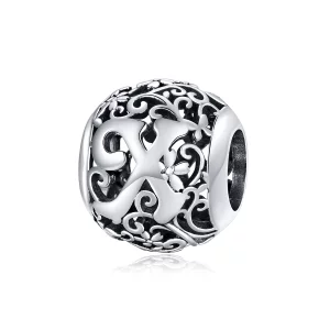 (image pour) Charm Style PANDORA Fleur Lettre X Ajourés - SCC1444-X