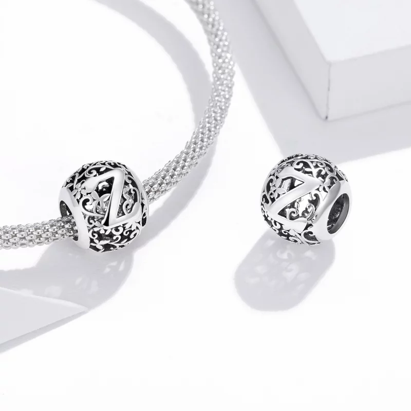(image pour) Charm Style PANDORA Fleur Lettre Z Ajourés - SCC1444-Z - Afficher 4