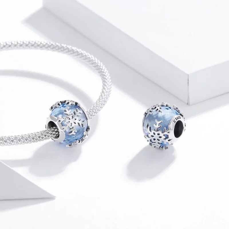 (image pour) Charm Style PANDORA Flocon de neige de cristal - SCC1666 - Afficher 4