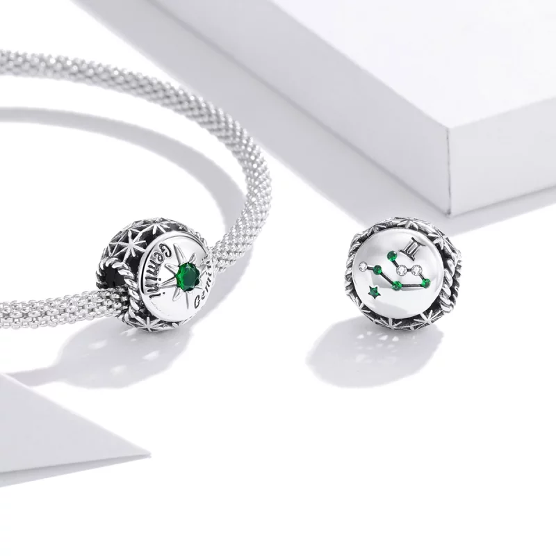 (image pour) Charm Style PANDORA Gémeaux brillants - SCC1725-7 - Afficher 3