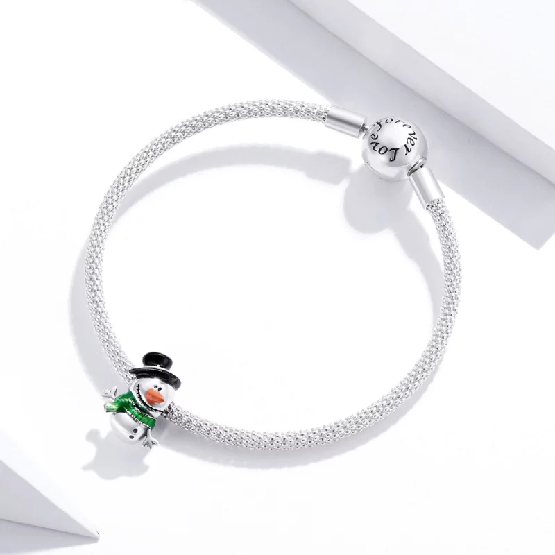 (image pour) Charm Style PANDORA Petit bonhomme de neige - SCC1665 - Afficher 3