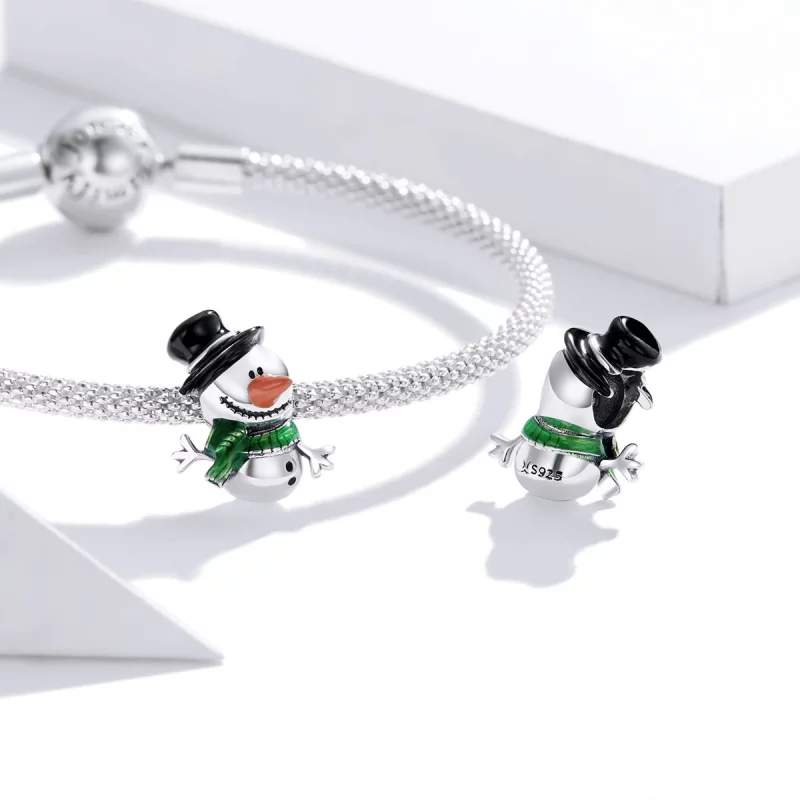 (image pour) Charm Style PANDORA Petit bonhomme de neige - SCC1665 - Afficher 4