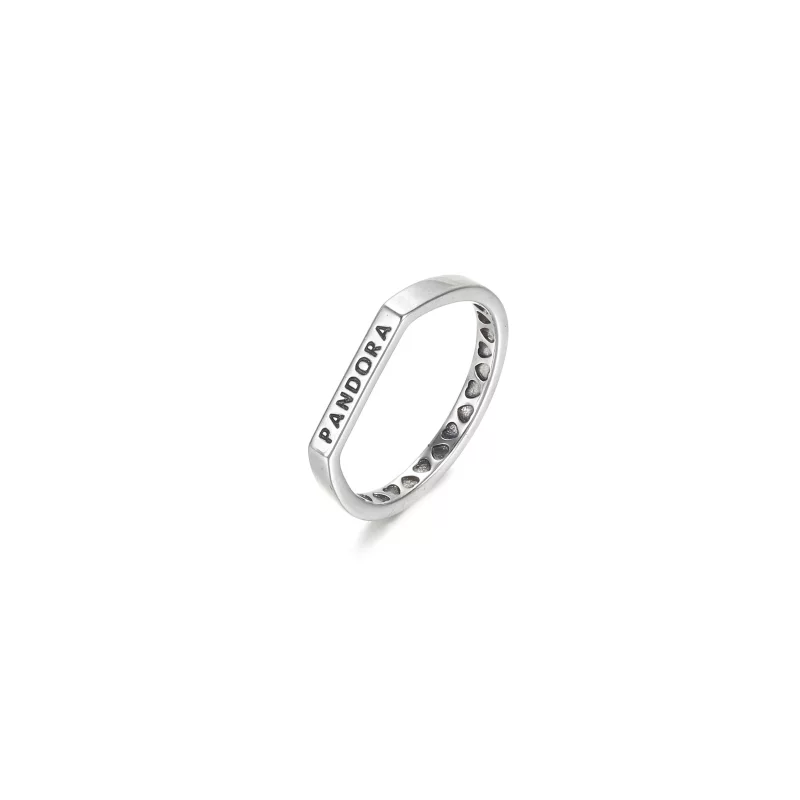 (image pour) Bague PANDORA Empilable Barre Logo - 199048C00 - Afficher 2