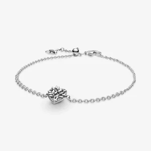Bracelet Chaîne PANDORA Arbre De Vie Cœur - 599292C01 (image pour) Bracelet Chaîne PANDORA Arbre De Vie Cœur - 599292C01