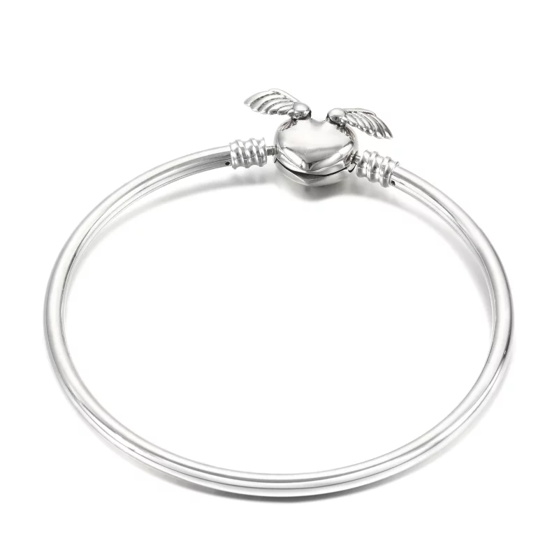 (image pour) Bracelet Jonc Cœur Ailé Pandora Moments - 599379C00 - Afficher 3