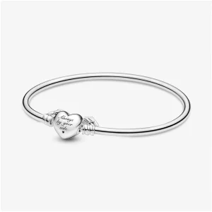 Bracelet Jonc Cœur Ailé Pandora Moments - 599379C00 (image pour) Bracelet Jonc Cœur Ailé Pandora Moments - 599379C00
