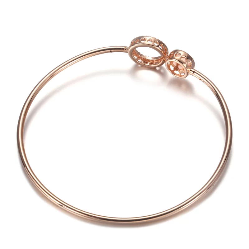 (image pour) Bracelet Jonc PANDORA Tourbillon Rose - 589287C01 - Afficher 3