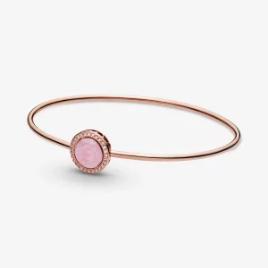 (image pour) Bracelet Jonc PANDORA Tourbillon Rose - 589287C01