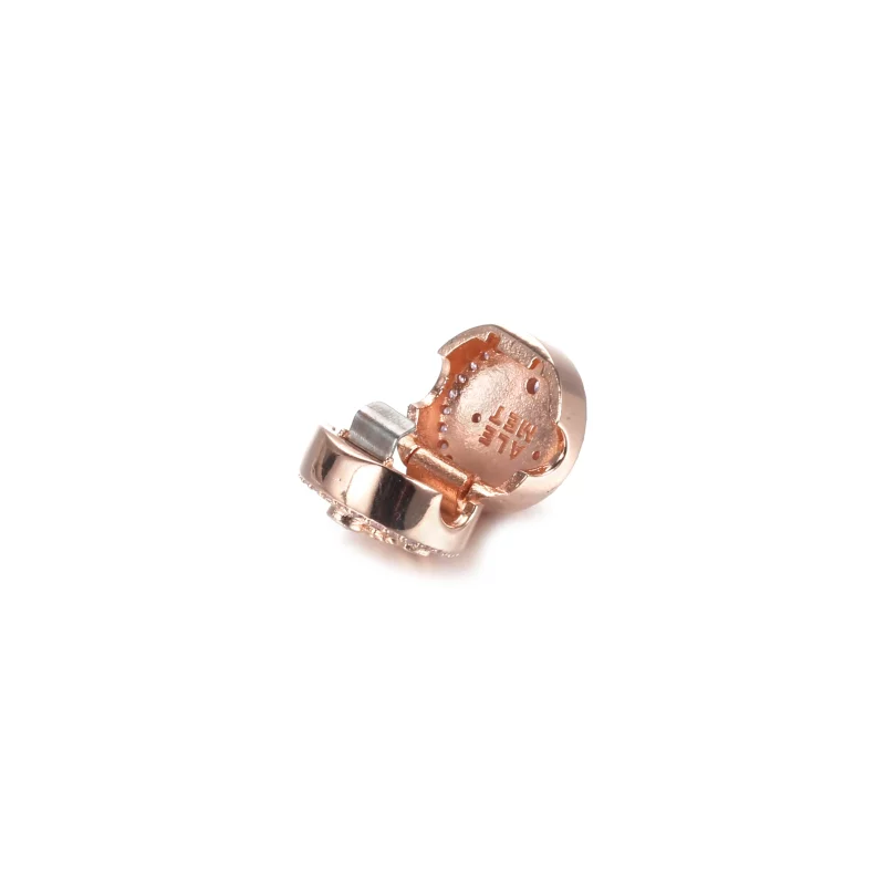 (image pour) Charm Clip PANDORA Ancre rose étincelante - 789019C01 - Afficher 4
