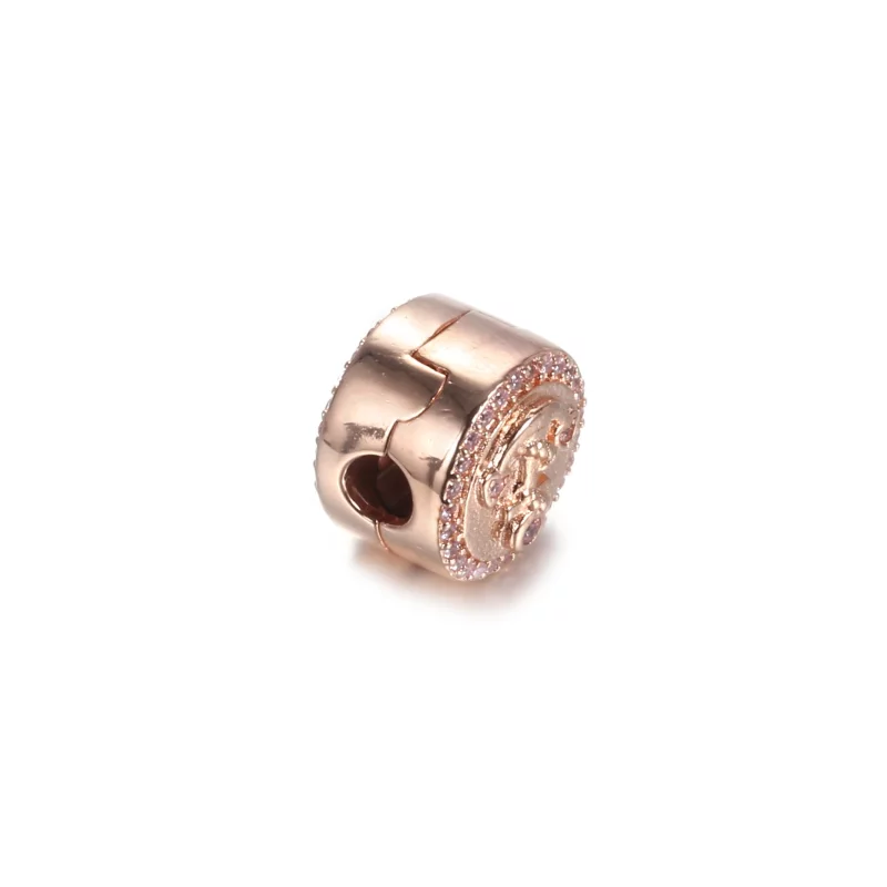 (image pour) Charm Clip PANDORA Ancre rose étincelante - 789019C01 - Afficher 5