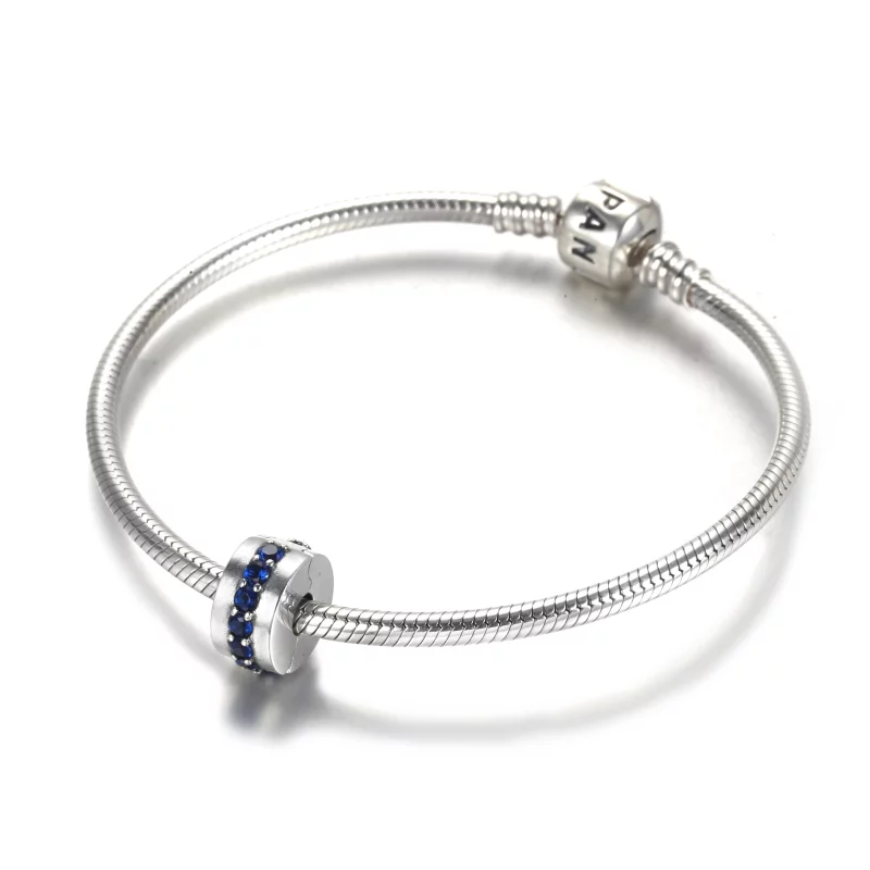 (image pour) Charm Clip PANDORA Éclat Bleu - 791972C01 - Afficher 5