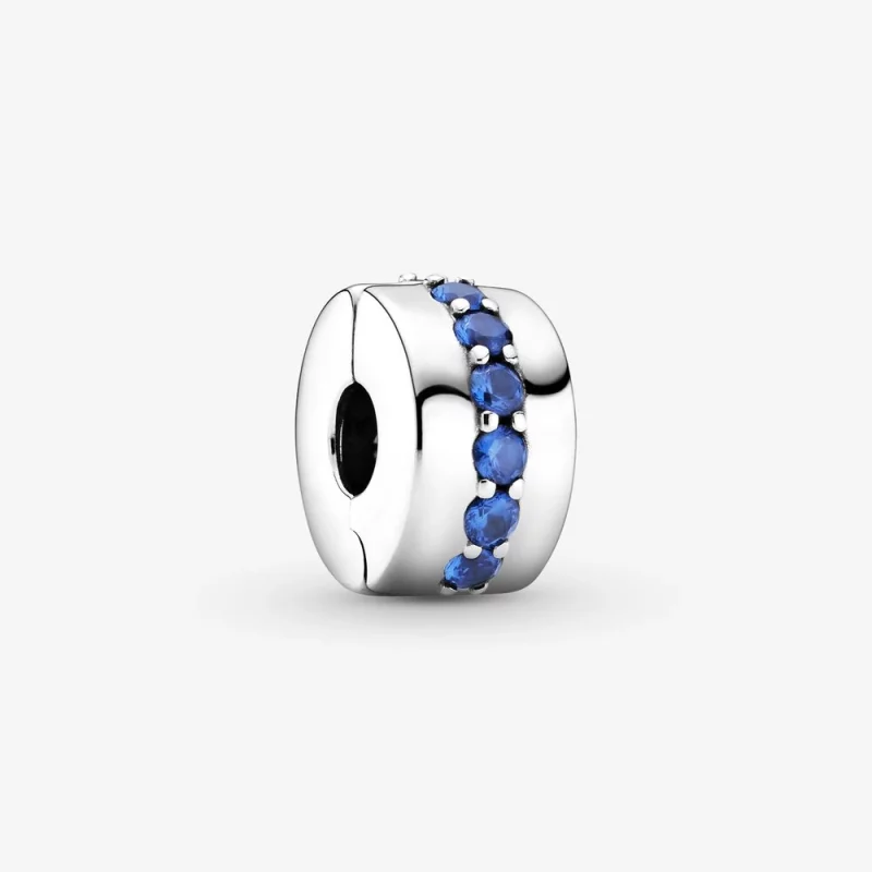 (image pour) Charm Clip PANDORA Éclat Bleu - 791972C01