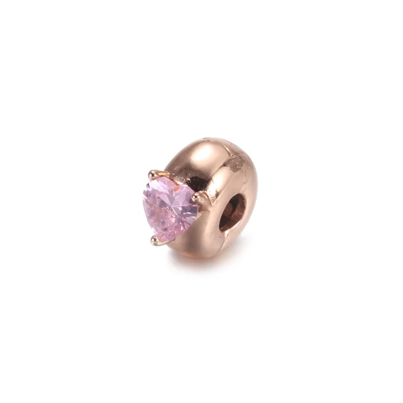 (image pour) Charm Clip PANDORA Solitaire Cœur Bleu - 789203C02 - Afficher 4