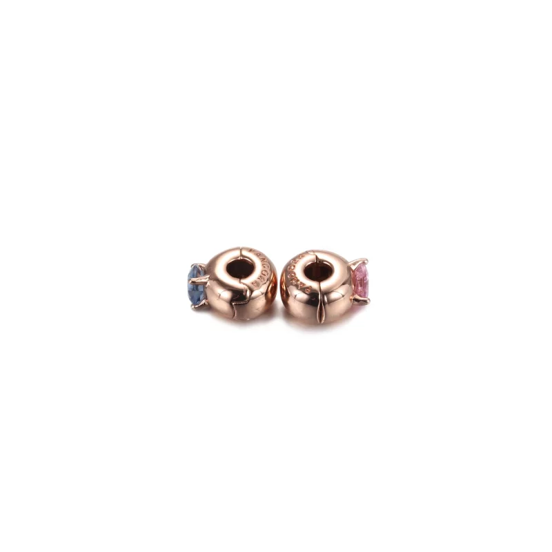 (image pour) Charm Clip PANDORA Solitaire Cœur Bleu - 789203C02 - Afficher 5