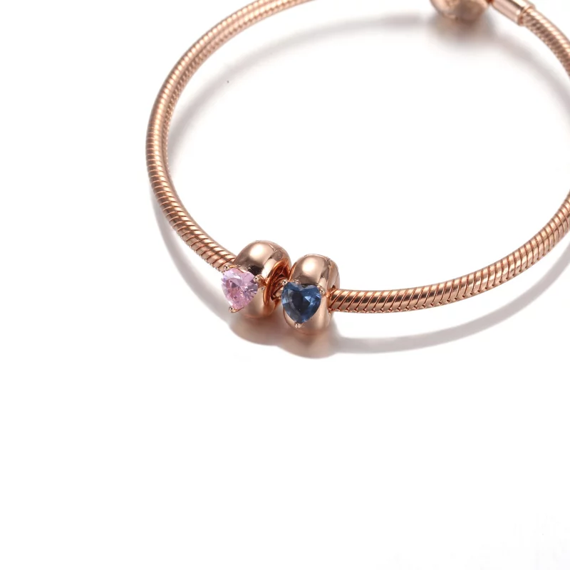 (image pour) Charm Clip PANDORA Solitaire Cœur Bleu - 789203C02 - Afficher 7