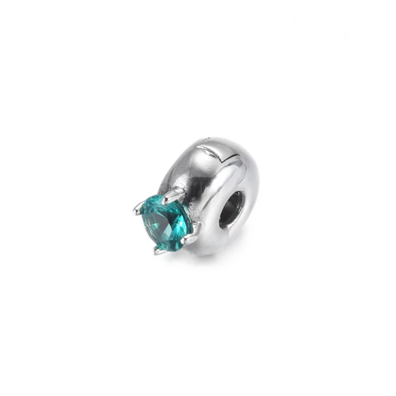 (image pour) Charm Clip PANDORA Solitaire Rond Violet - 799204C02 - Afficher 4
