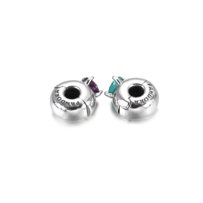 (image pour) Charm Clip PANDORA Solitaire Rond Violet - 799204C02 - Afficher 6