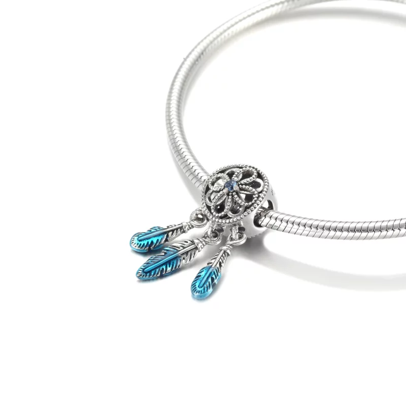 (image pour) Charm PANDORA Attrape-Rêves Bleu - 799341C01 - Afficher 5
