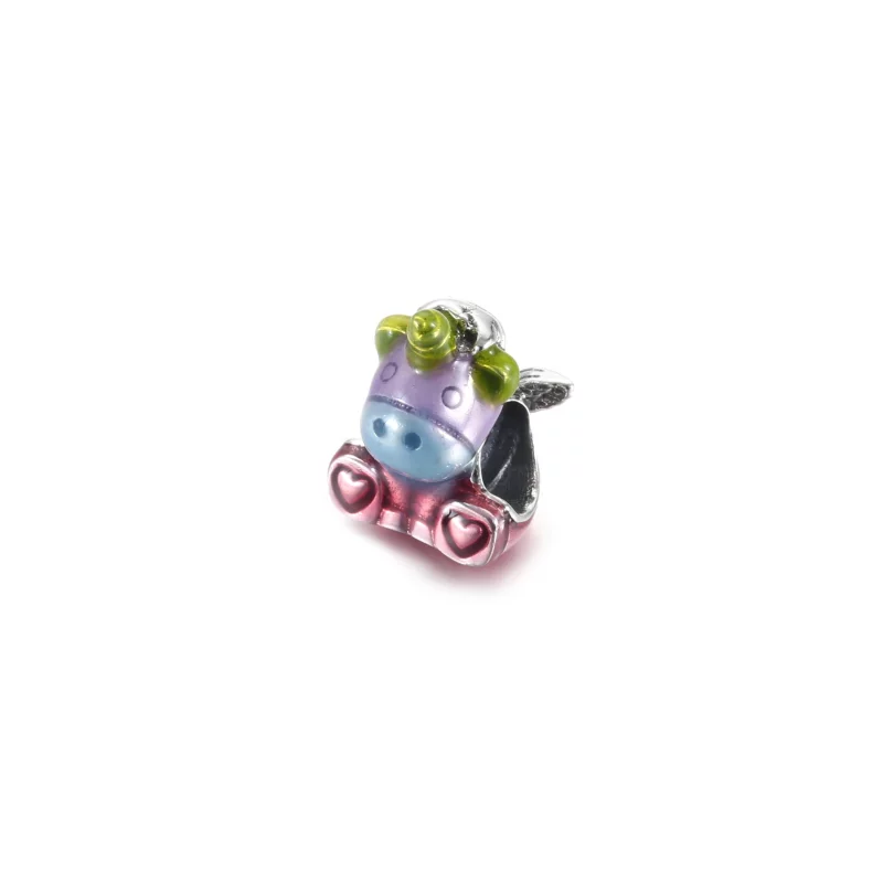 (image pour) Charm PANDORA Bruno La Licorne Arc-En-Ciel Multicolore - 799353C01 - Afficher 2