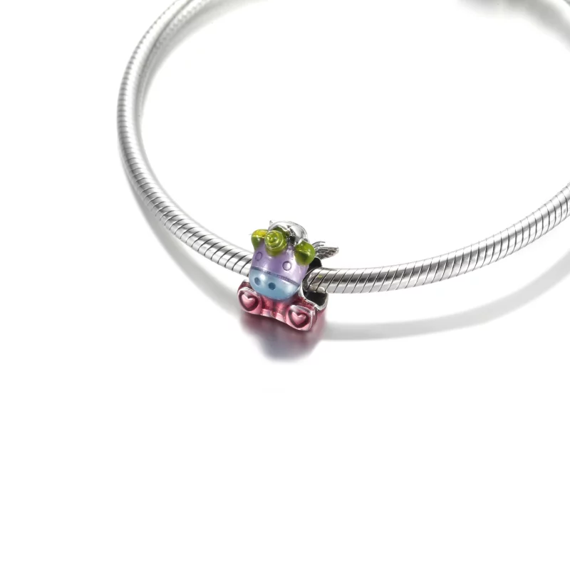 (image pour) Charm PANDORA Bruno La Licorne Arc-En-Ciel Multicolore - 799353C01 - Afficher 5