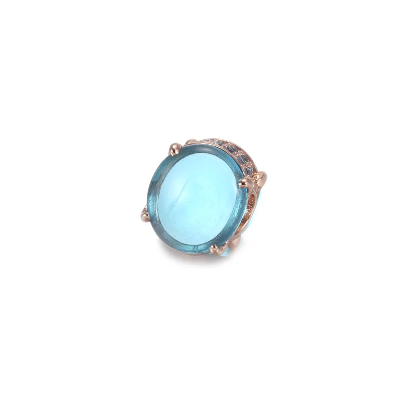 (image pour) Charm PANDORA Cabochon Ovale Bleu - 789309C01 - Afficher 2