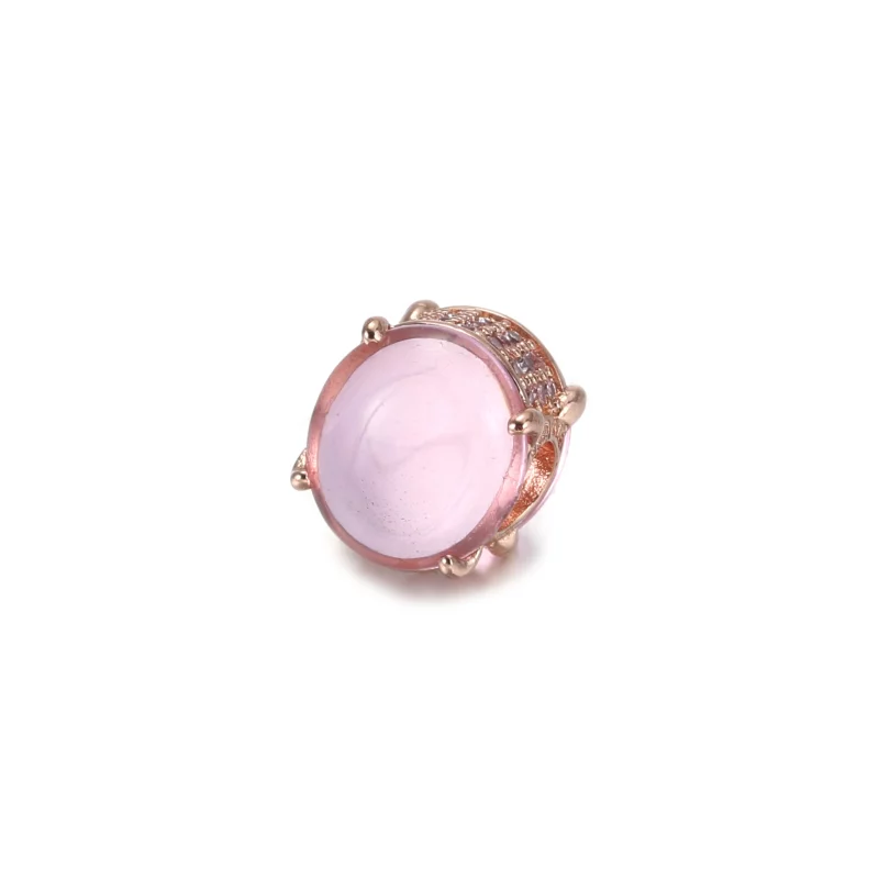 (image pour) Charm PANDORA Cabochon Ovale Rose - 789309C02 - Afficher 2