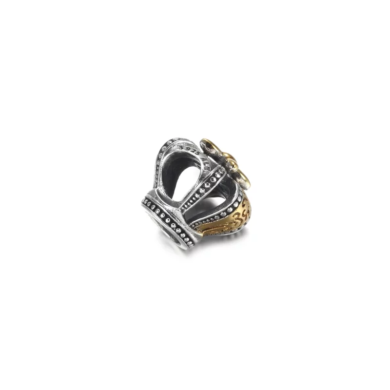 (image pour) Charm PANDORA Couronne Royale Bicolore - 799340C00 - Afficher 3