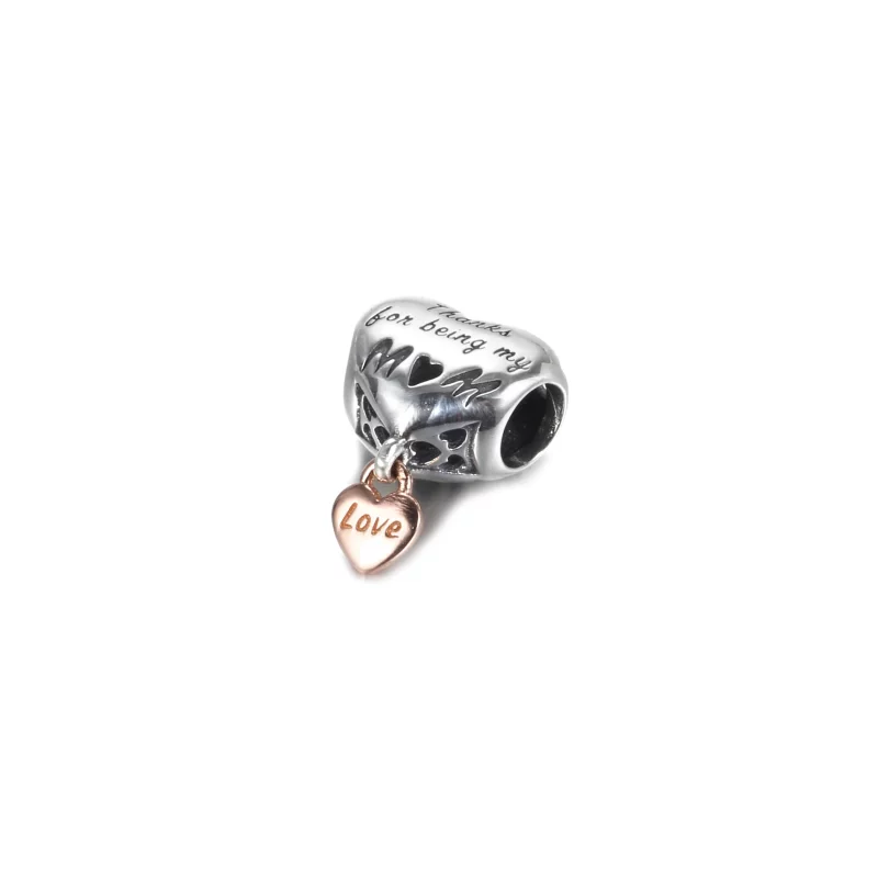(image pour) Charm PANDORA Cœur de Maman Rose - 788830C00 - Afficher 2