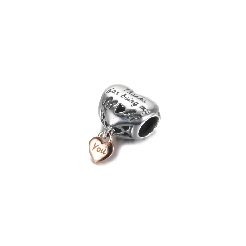 (image pour) Charm PANDORA Cœur de Maman Rose - 788830C00 - Afficher 3