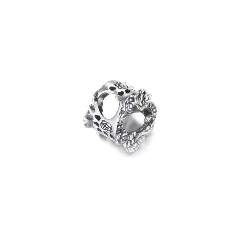 (image pour) Charm PANDORA Cœur & Roses Ajouré - 799281C01 - Afficher 3