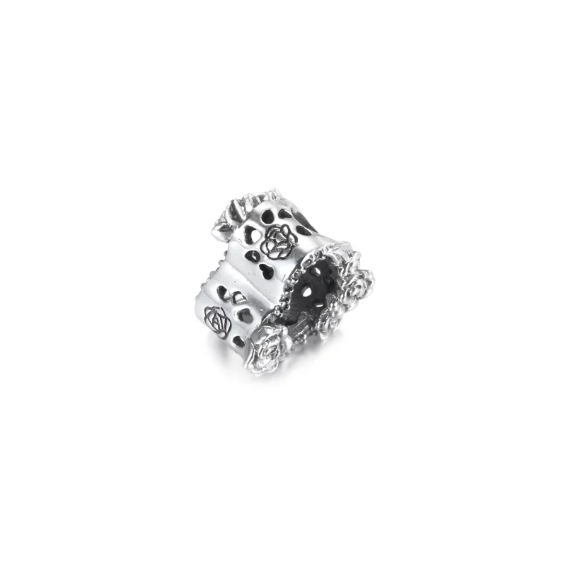 (image pour) Charm PANDORA Cœur & Roses Ajouré - 799281C01 - Afficher 4