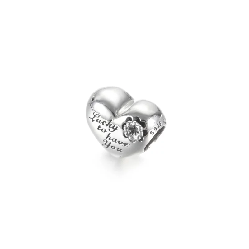 (image pour) Charm PANDORA Cœur & Trèfle - 799364C00 - Afficher 3