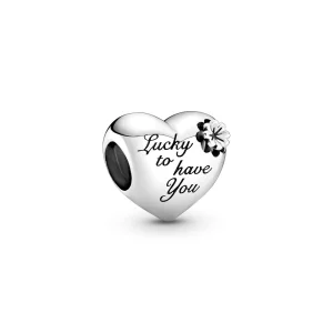 (image pour) Charm PANDORA Cœur & Trèfle - 799364C00