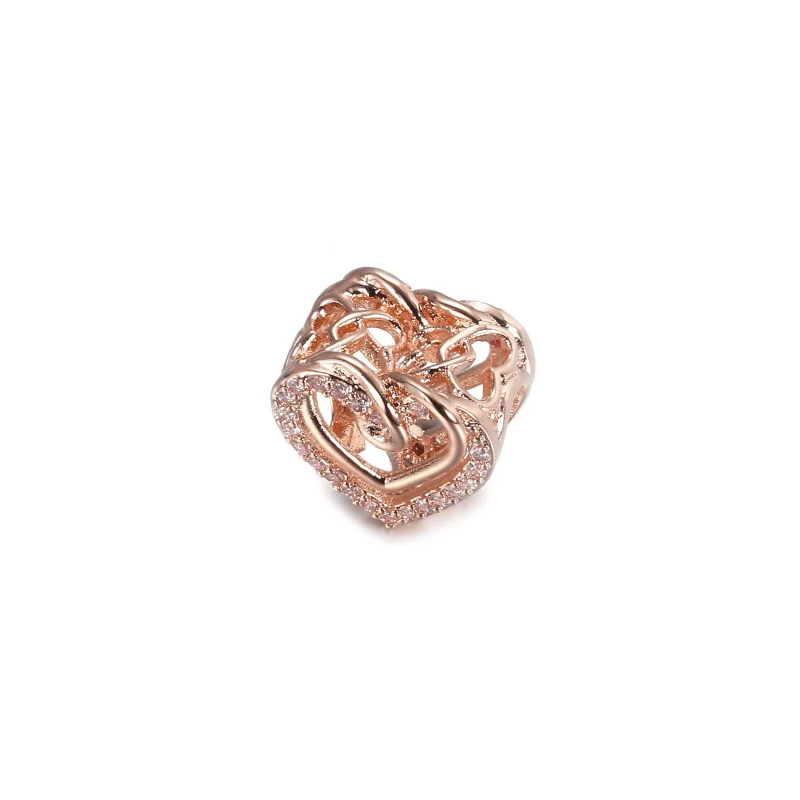 (image pour) Charm PANDORA Cœurs Entrelacés Scintillant - 789270C01 - Afficher 2
