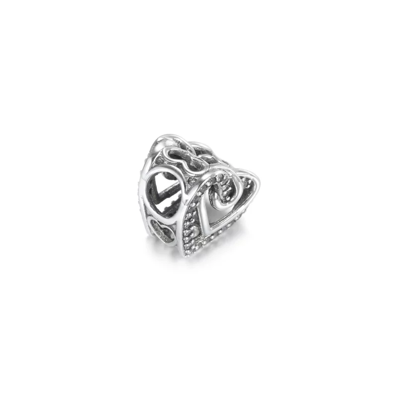 (image pour) Charm PANDORA Cœurs Entrelacés Scintillant - 799270C01 - Afficher 3
