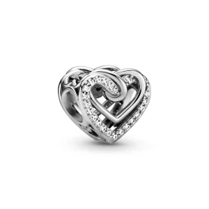 (image pour) Charm PANDORA Cœurs Entrelacés Scintillant - 799270C01
