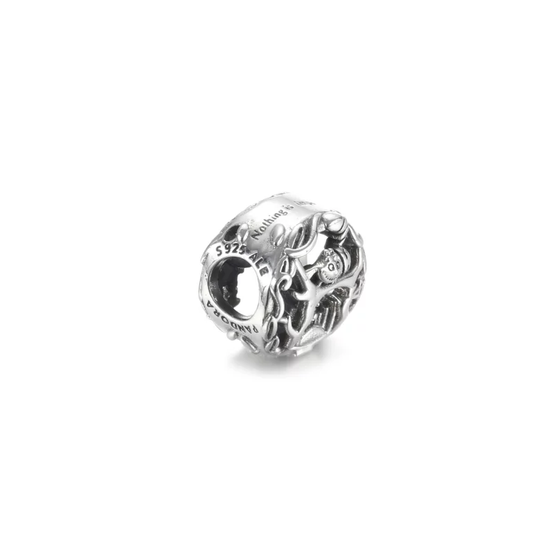 (image pour) Charm PANDORA Disney Alice au Pays des Merveilles, Chat du Cheshire & Chenille A - Afficher 4