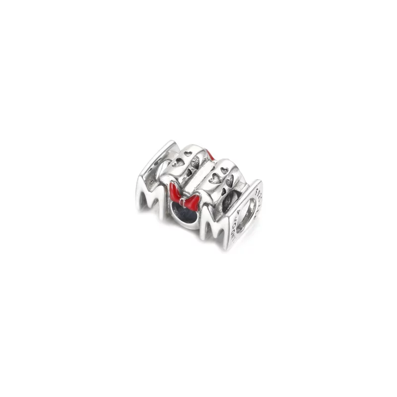 (image pour) Charm PANDORA Disney Minnie Nœud & Mum (Maman) - 799363C01 - Afficher 2