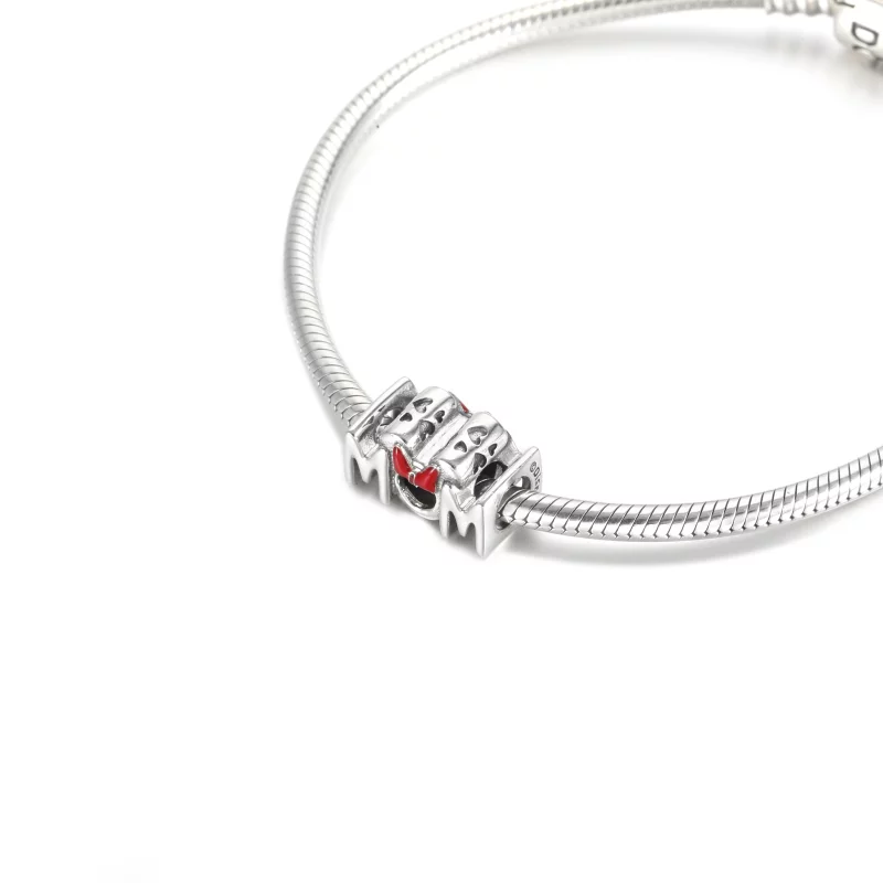 (image pour) Charm PANDORA Disney Minnie Nœud & Mum (Maman) - 799363C01 - Afficher 5