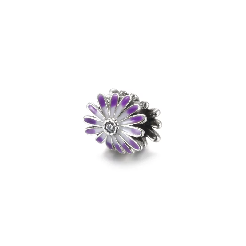 (image pour) Charm PANDORA Marguerite Violette - 798775C02 - Afficher 2