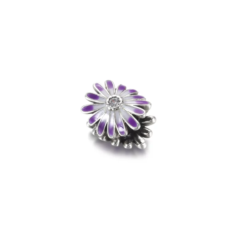 (image pour) Charm PANDORA Marguerite Violette - 798775C02 - Afficher 3