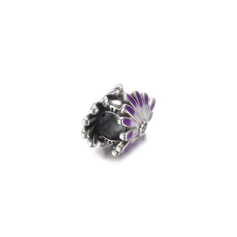 (image pour) Charm PANDORA Marguerite Violette - 798775C02 - Afficher 4