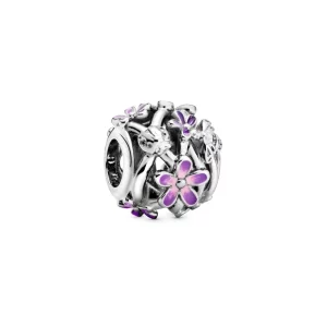 (image pour) Charm PANDORA Marguerite Violette Ajouré - 798772C02