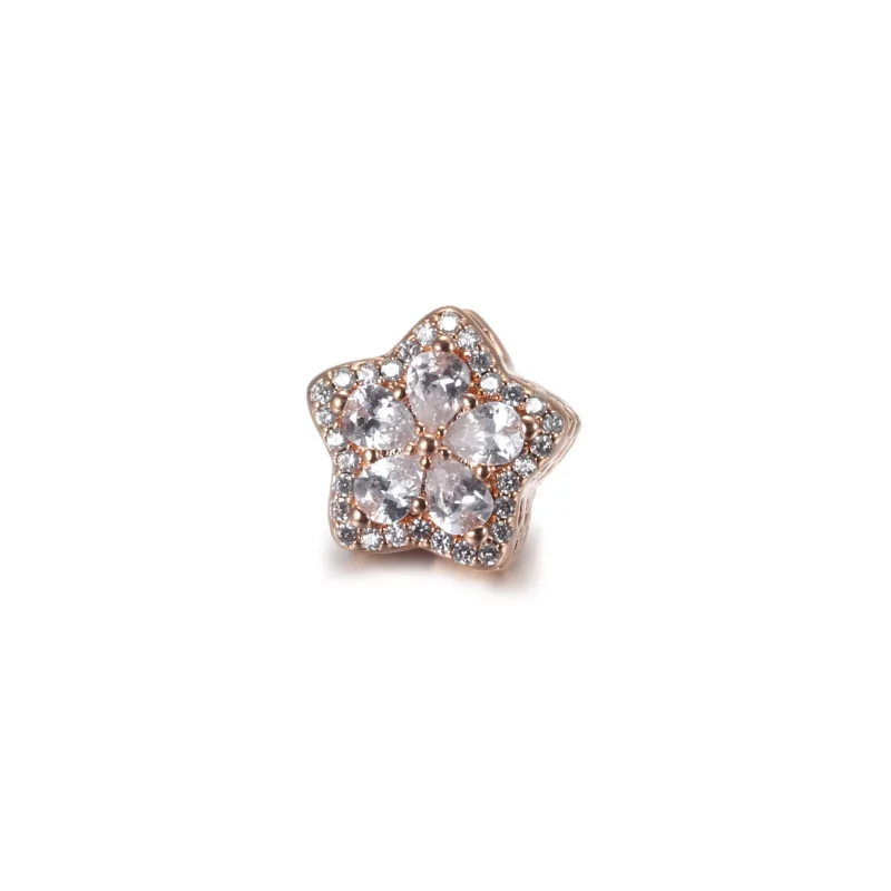 (image pour) Charm PANDORA Pavé Flocon de Neige Scintillant - 789224C01 - Afficher 4