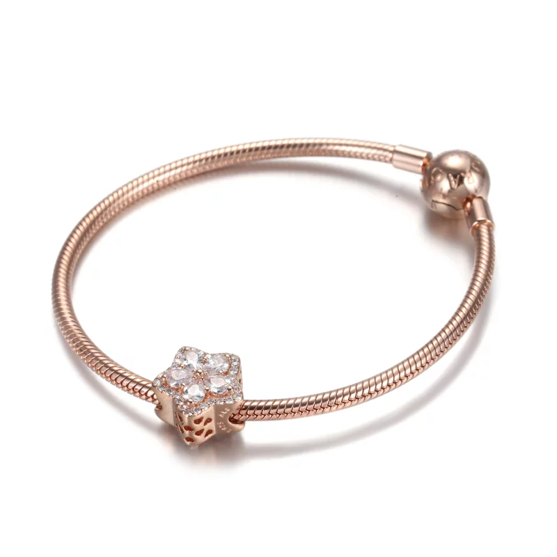(image pour) Charm PANDORA Pavé Flocon de Neige Scintillant - 789224C01 - Afficher 5