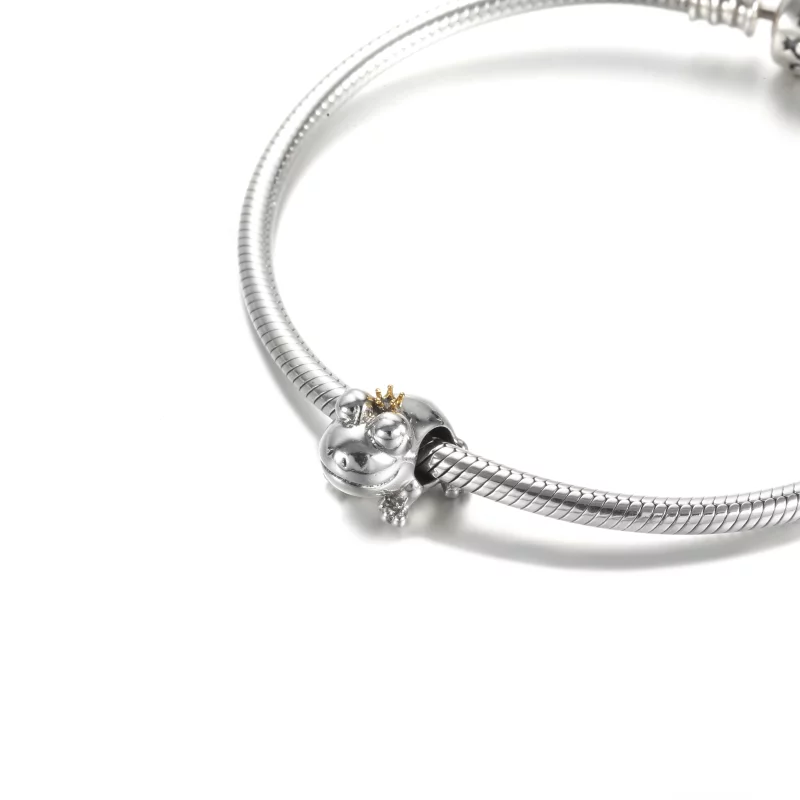 (image pour) Charm PANDORA Prince Grenouille Bicolore - 799342C00 - Afficher 5