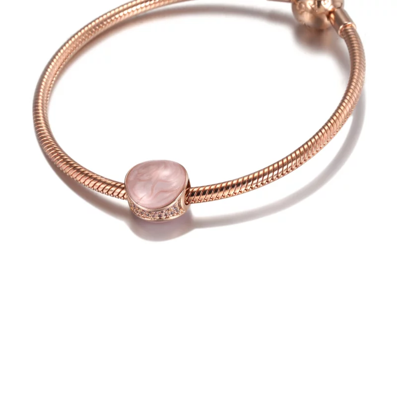 (image pour) Charm PANDORA Tourbillon Rose - 789306C01 - Afficher 5