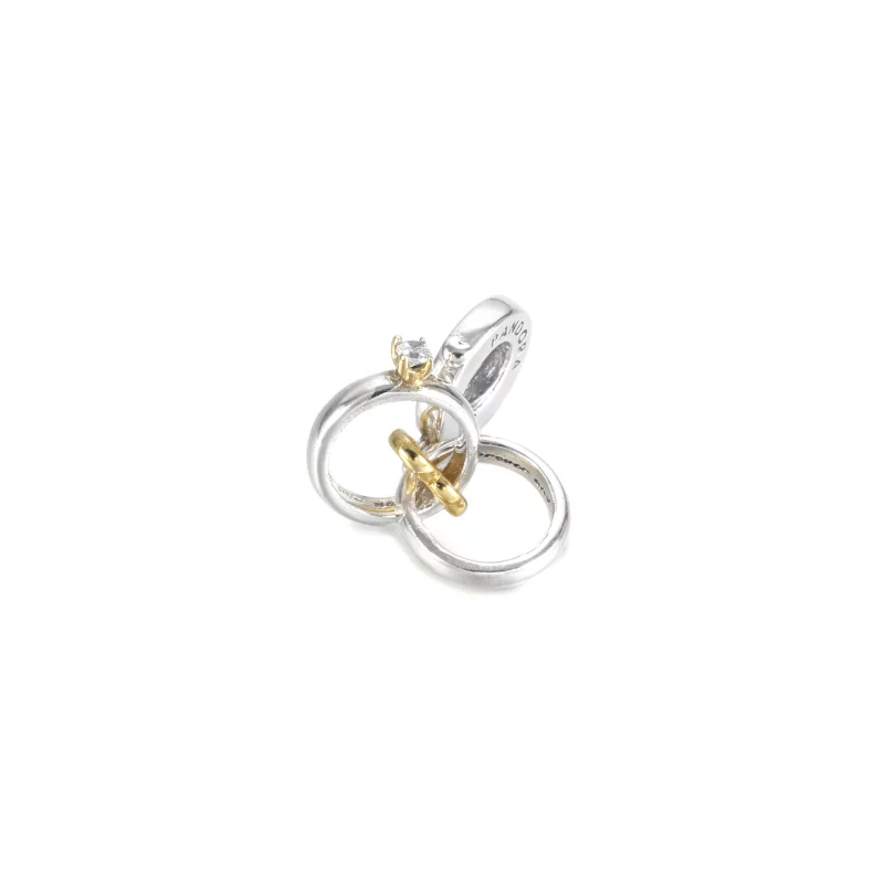 (image pour) Charm Pendant PANDORA Alliances Bicolore - 799319C01 - Afficher 2