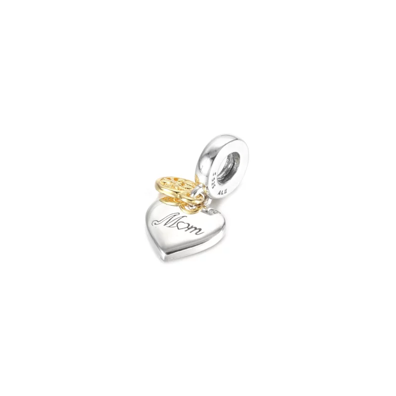 (image pour) Charm Pendant PANDORA Arbre Généalogique & Cœur Bicolore - 799366C00 - Afficher 2