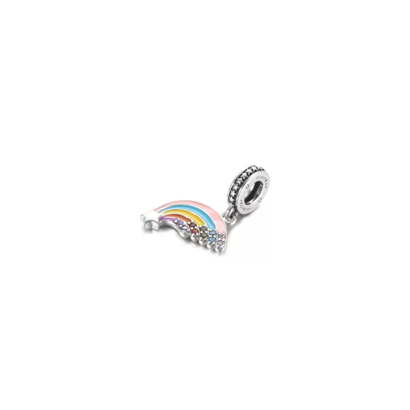 (image pour) Charm Pendant PANDORA Arc-En-Ciel Multicolore - 799351C01 - Afficher 2